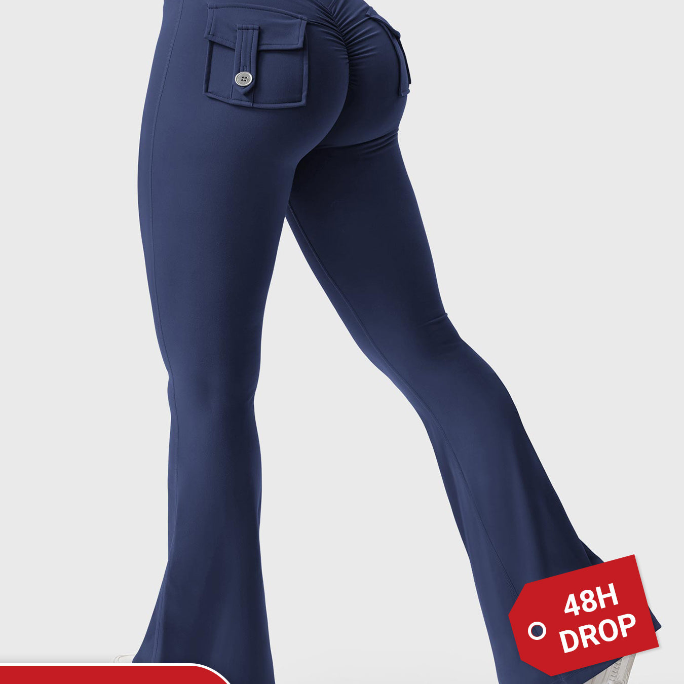 Yeoreo Brittany Flared Leggings with Pockets