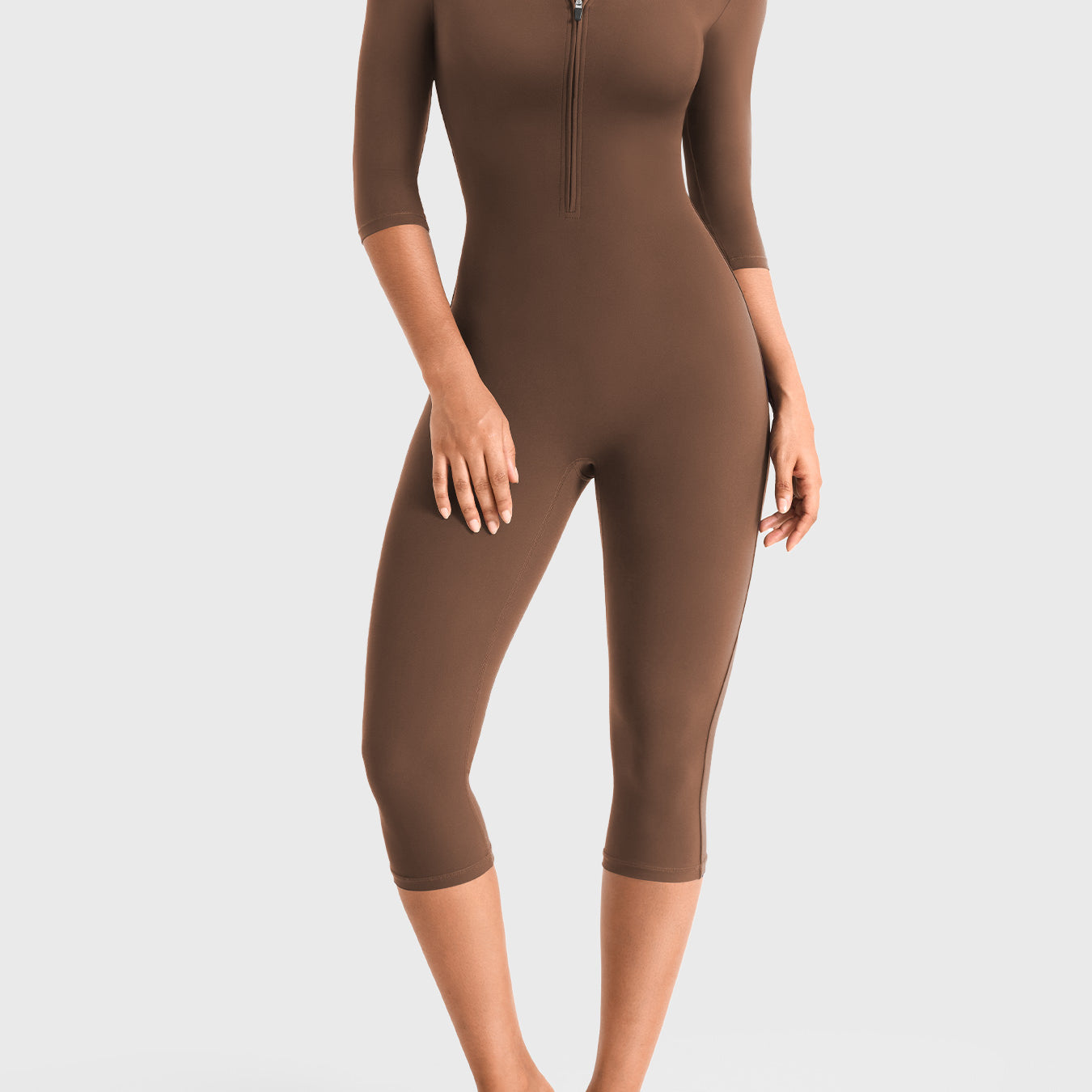Yeoreo Taalai Half Zip Capri Jumpsuit