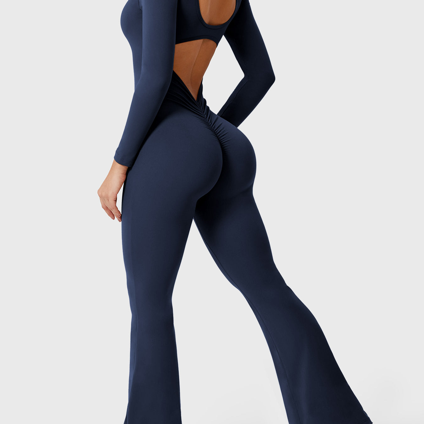 Yeoreo Lizvette Long Sleeves Flared Jumpsuit