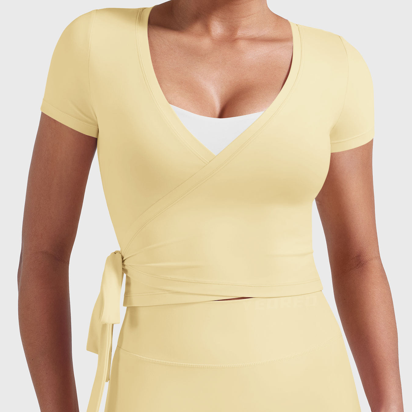 Yeoreo Denaiy Short Sleeve Ballet Wrap Top