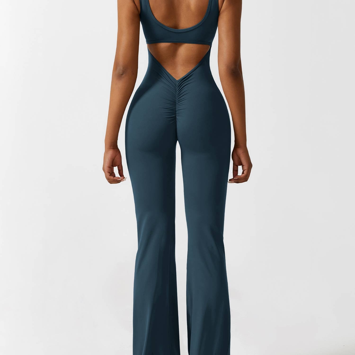 Yeoreo V-Back Flared Jumpsuit