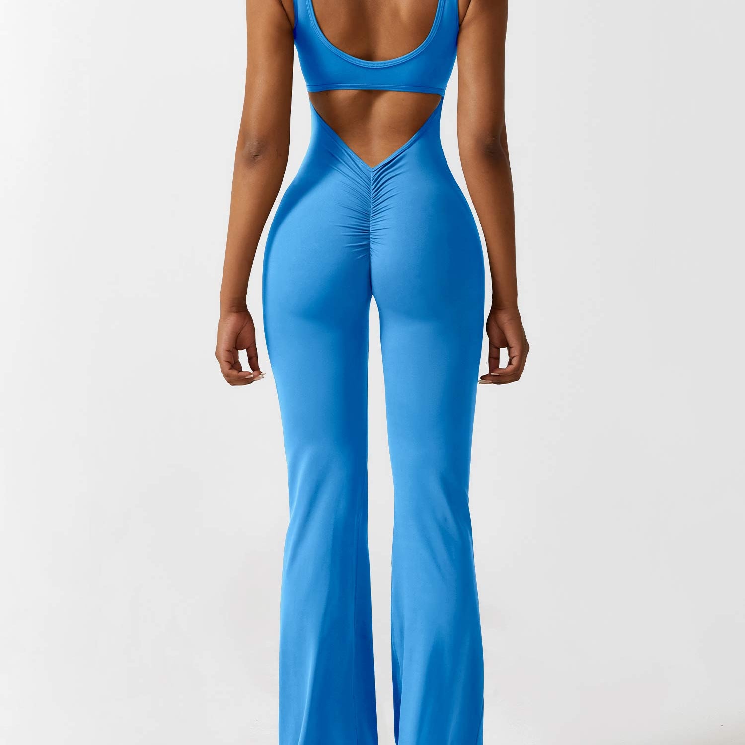 Yeoreo V-Back Flared Jumpsuit
