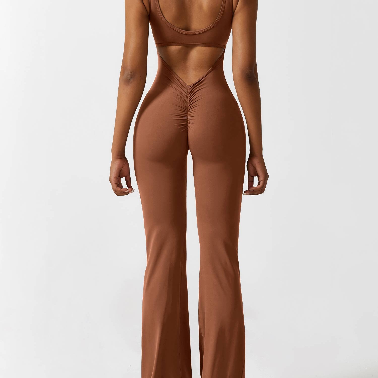 Yeoreo V-Back Flared Jumpsuit