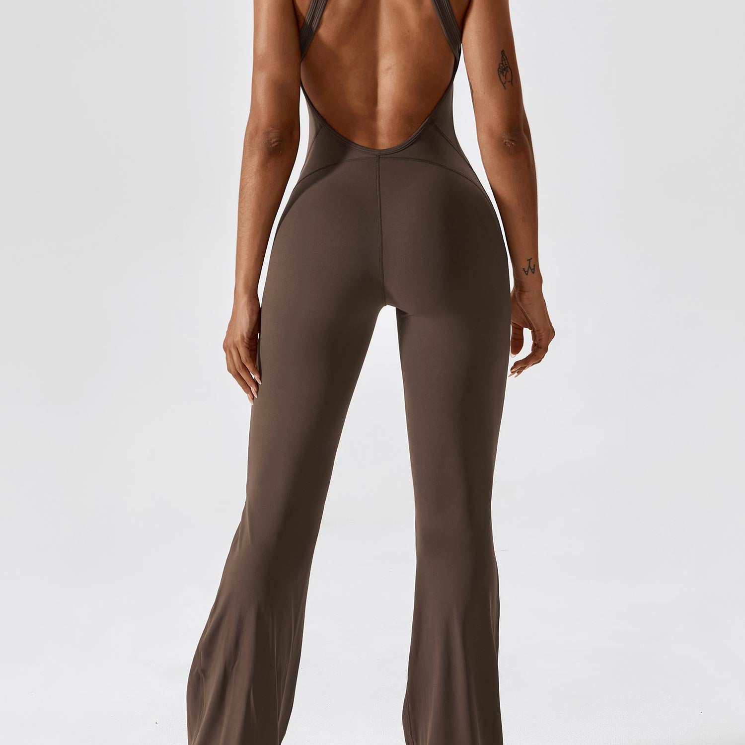 Yeoreo Open Back Flared Jumpsuit