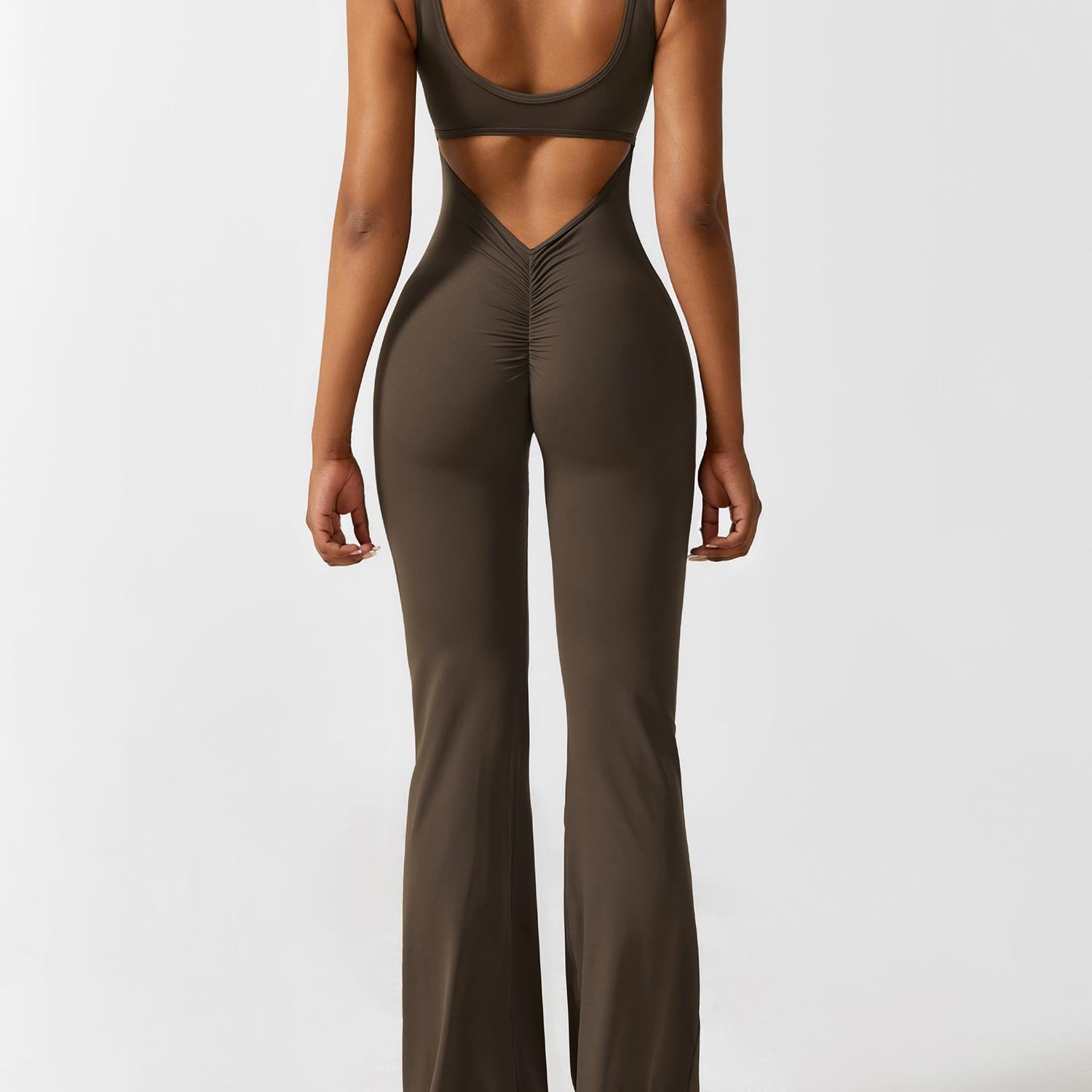 Yeoreo V-Back Flared Jumpsuit