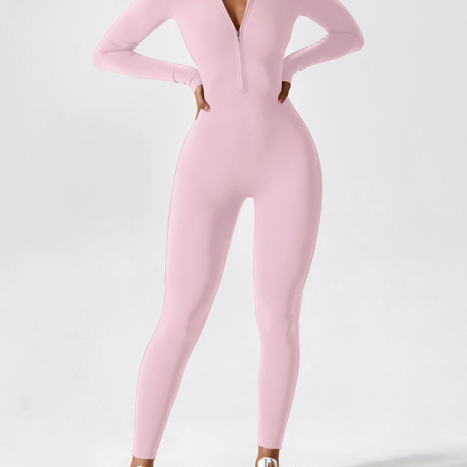 Yeoreo Long Sleeve Zipper Jumpsuit