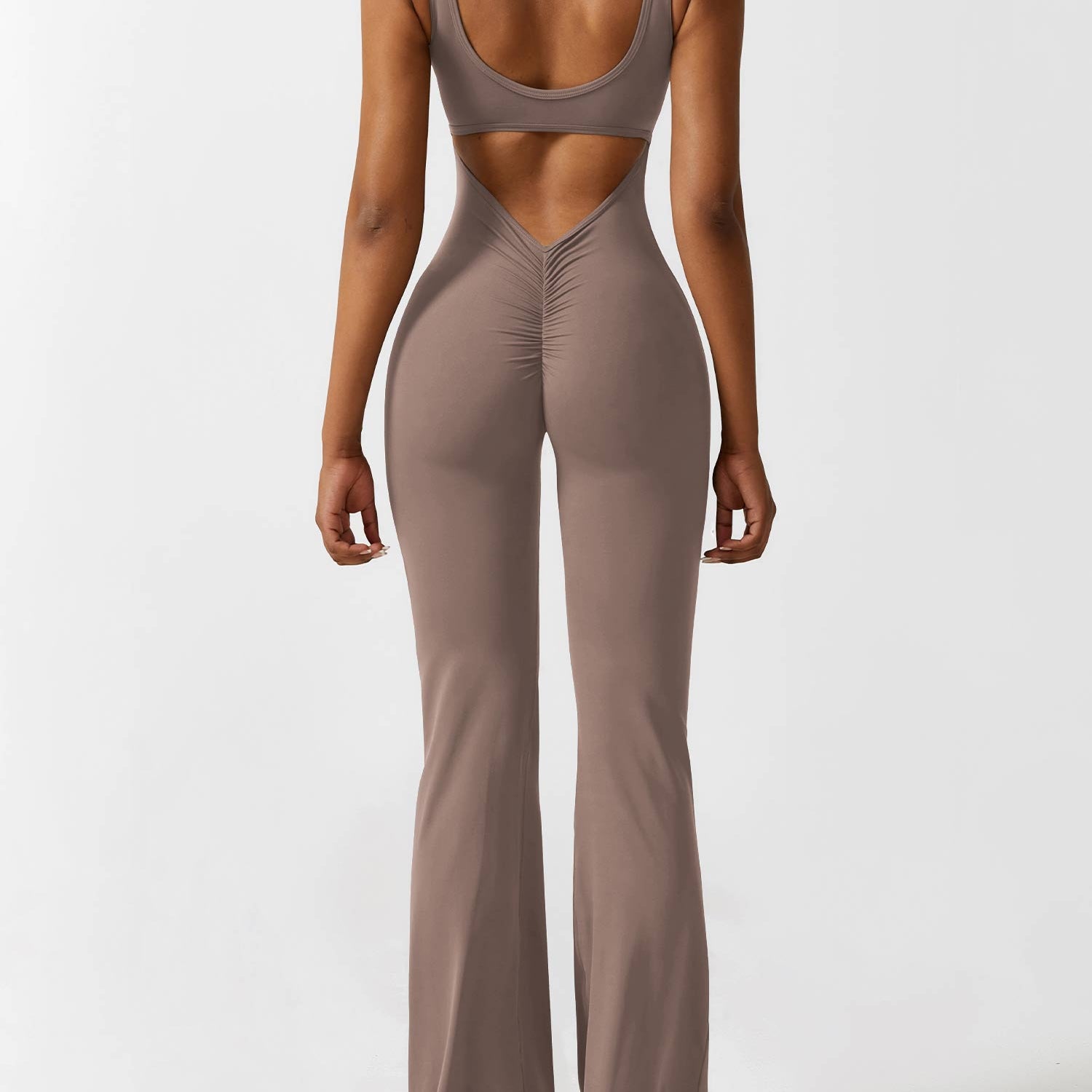 Yeoreo V-Back Flared Jumpsuit