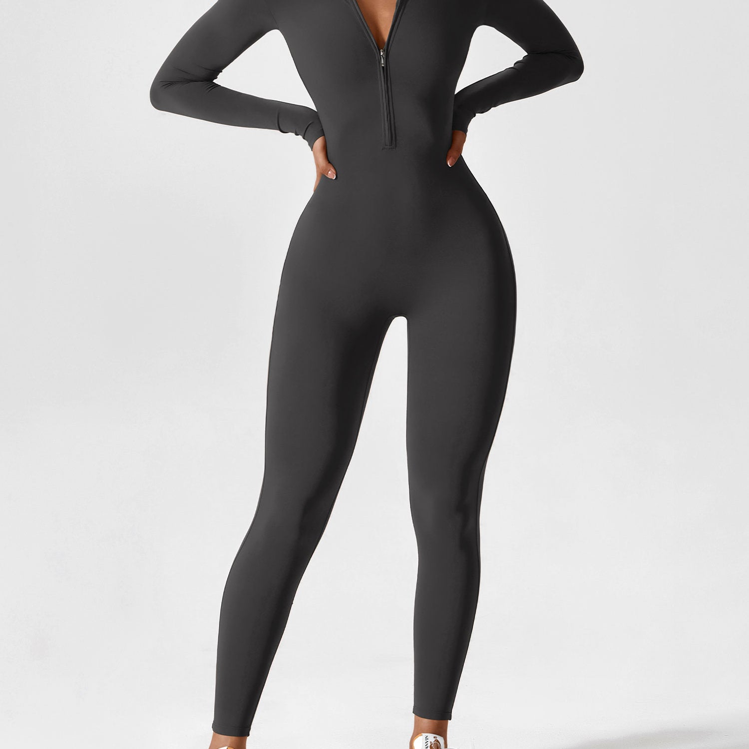 Yeoreo Long Sleeve Zipper Jumpsuit