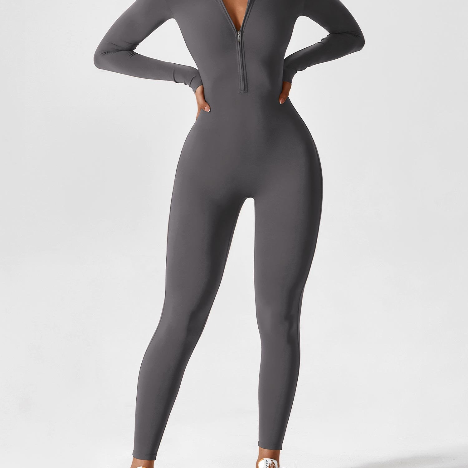 Yeoreo Long Sleeve Zipper Jumpsuit