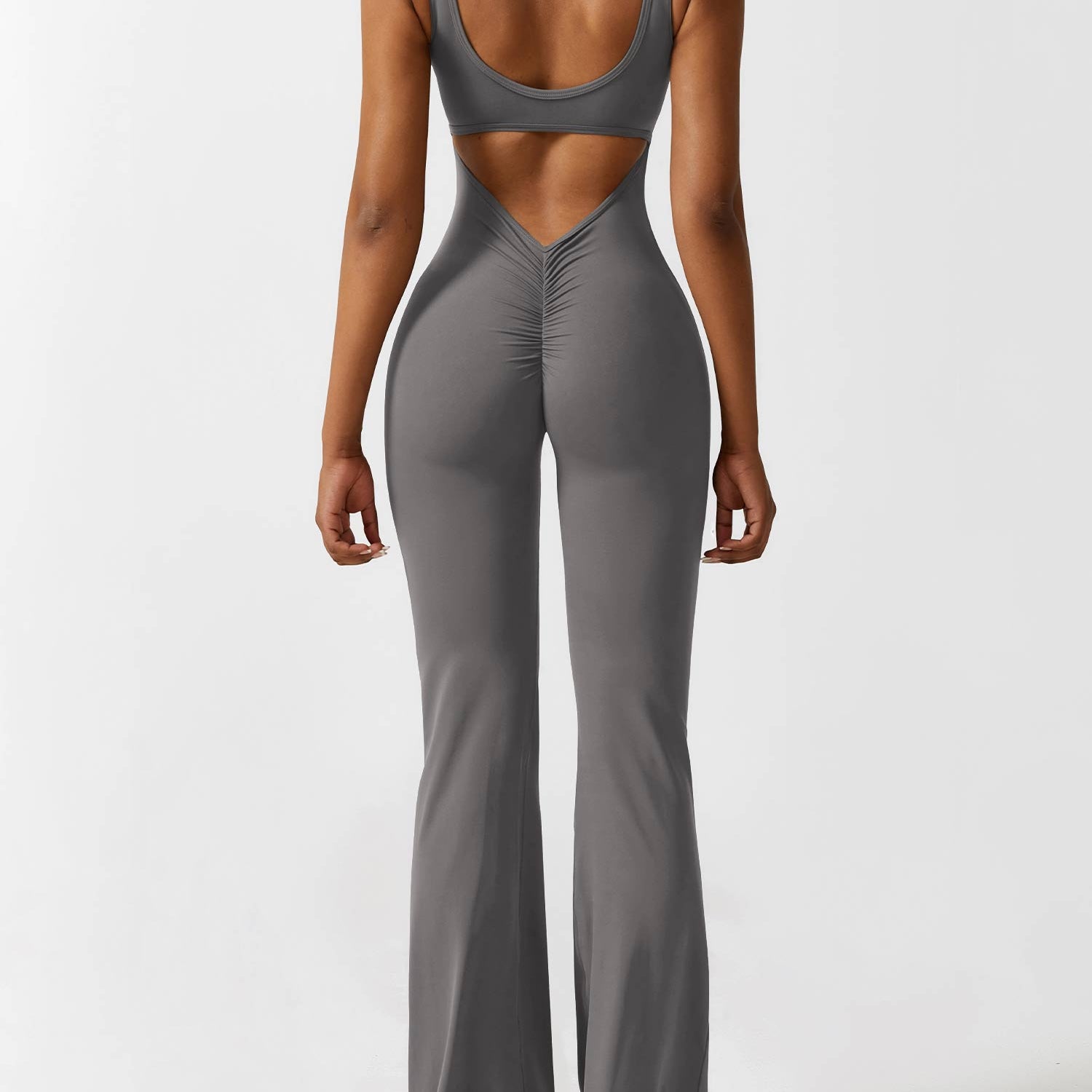Yeoreo V-Back Flared Jumpsuit