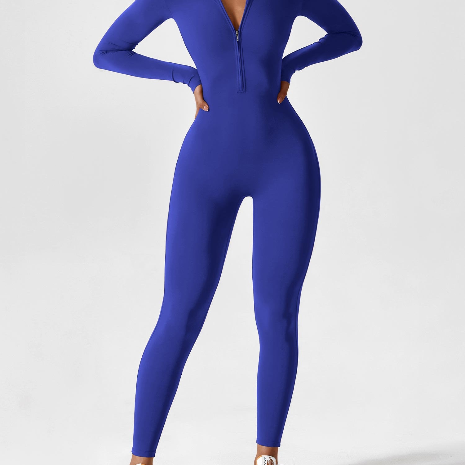 Yeoreo Long Sleeve Zipper Jumpsuit