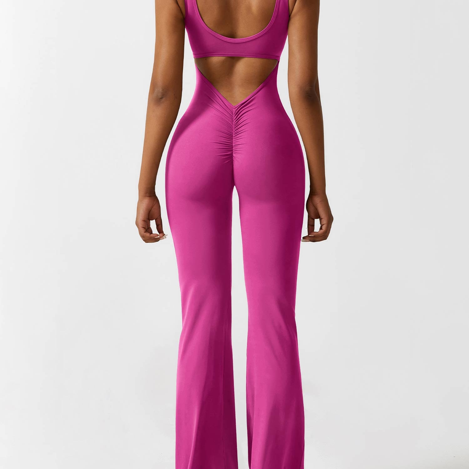 Yeoreo V-Back Flared Jumpsuit