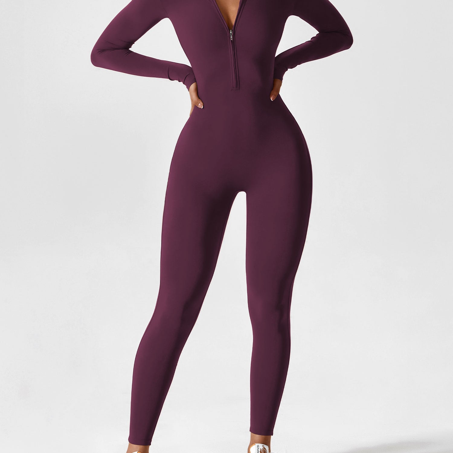 Yeoreo Long Sleeve Zipper Jumpsuit