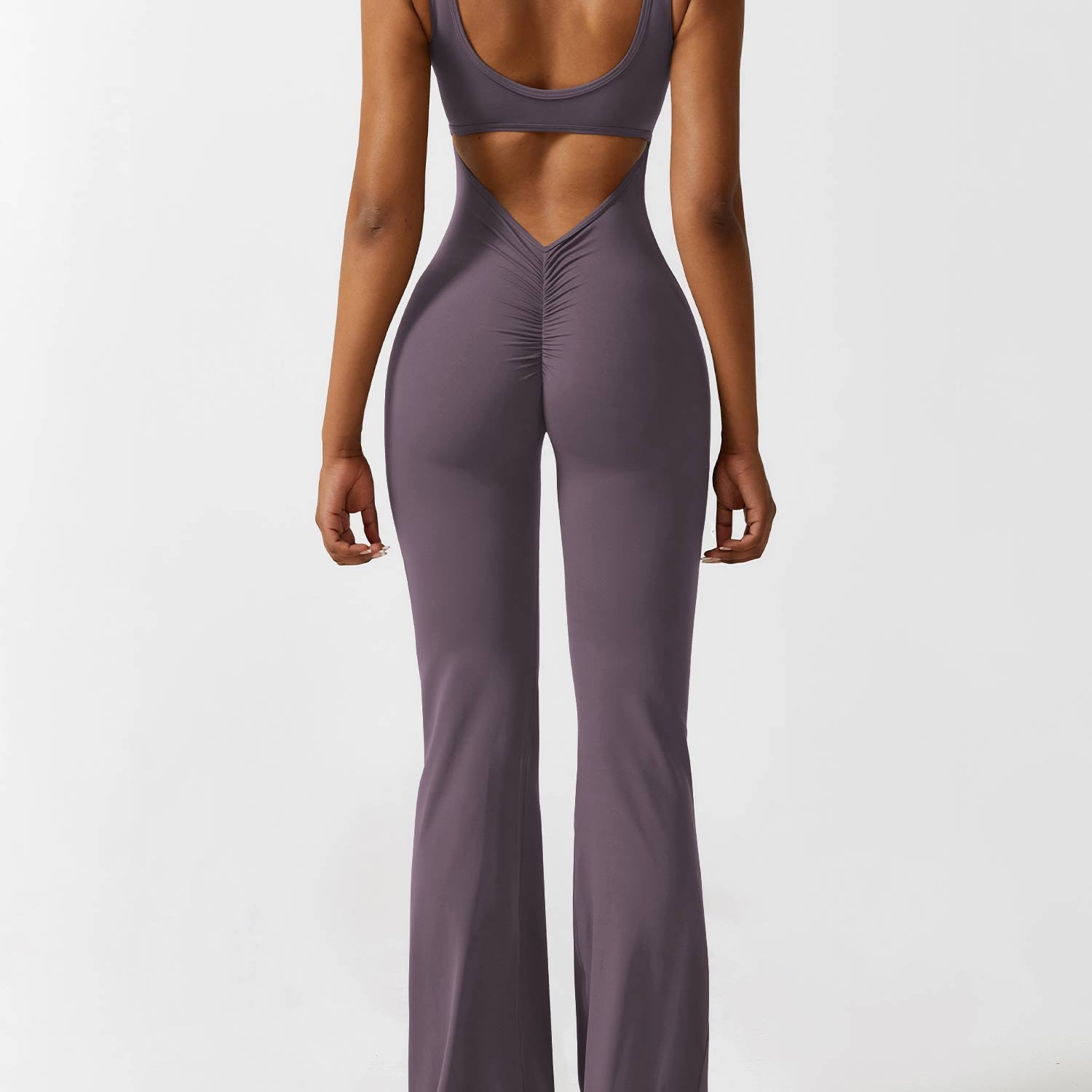 Yeoreo V-Back Flared Jumpsuit