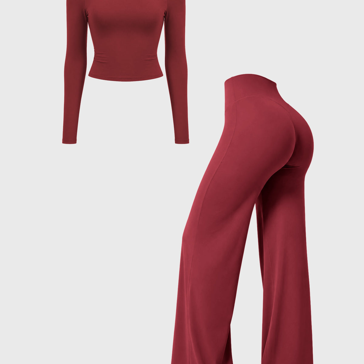 Yeoreo Ease Y2K Off-Shoulder Straight Leggings Set