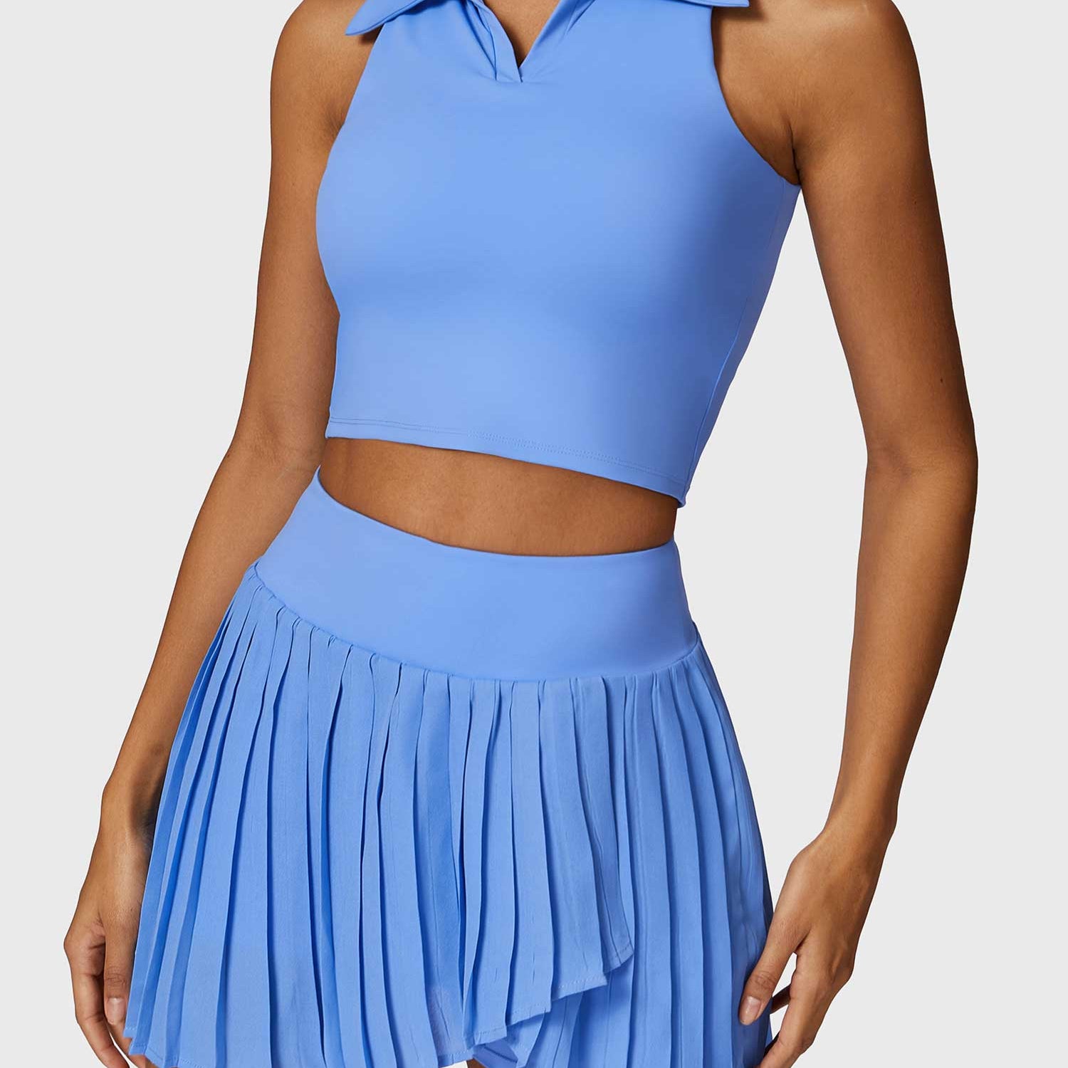Yeoreo Crop Top Tennis Skirt Sets