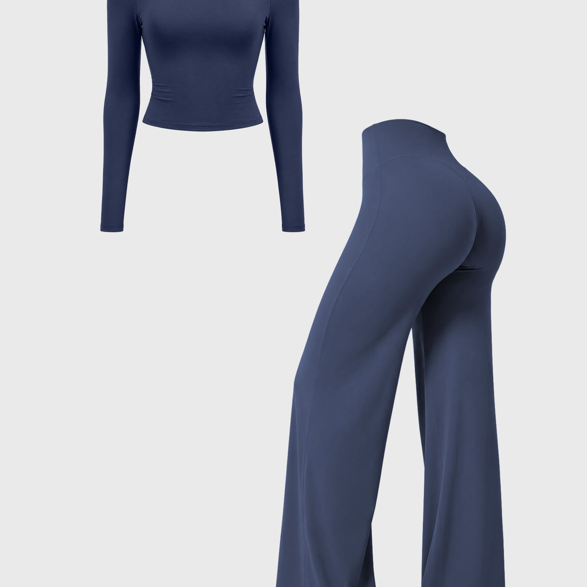 Yeoreo Ease Y2K Off-Shoulder Straight Leggings Set