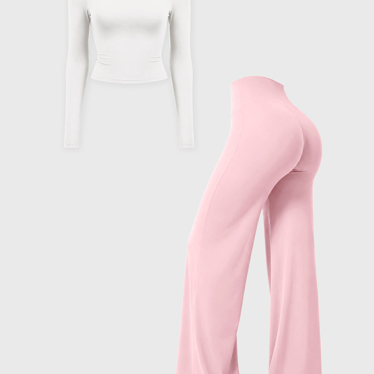 Yeoreo Ease Y2K Off-Shoulder Straight Leggings Set