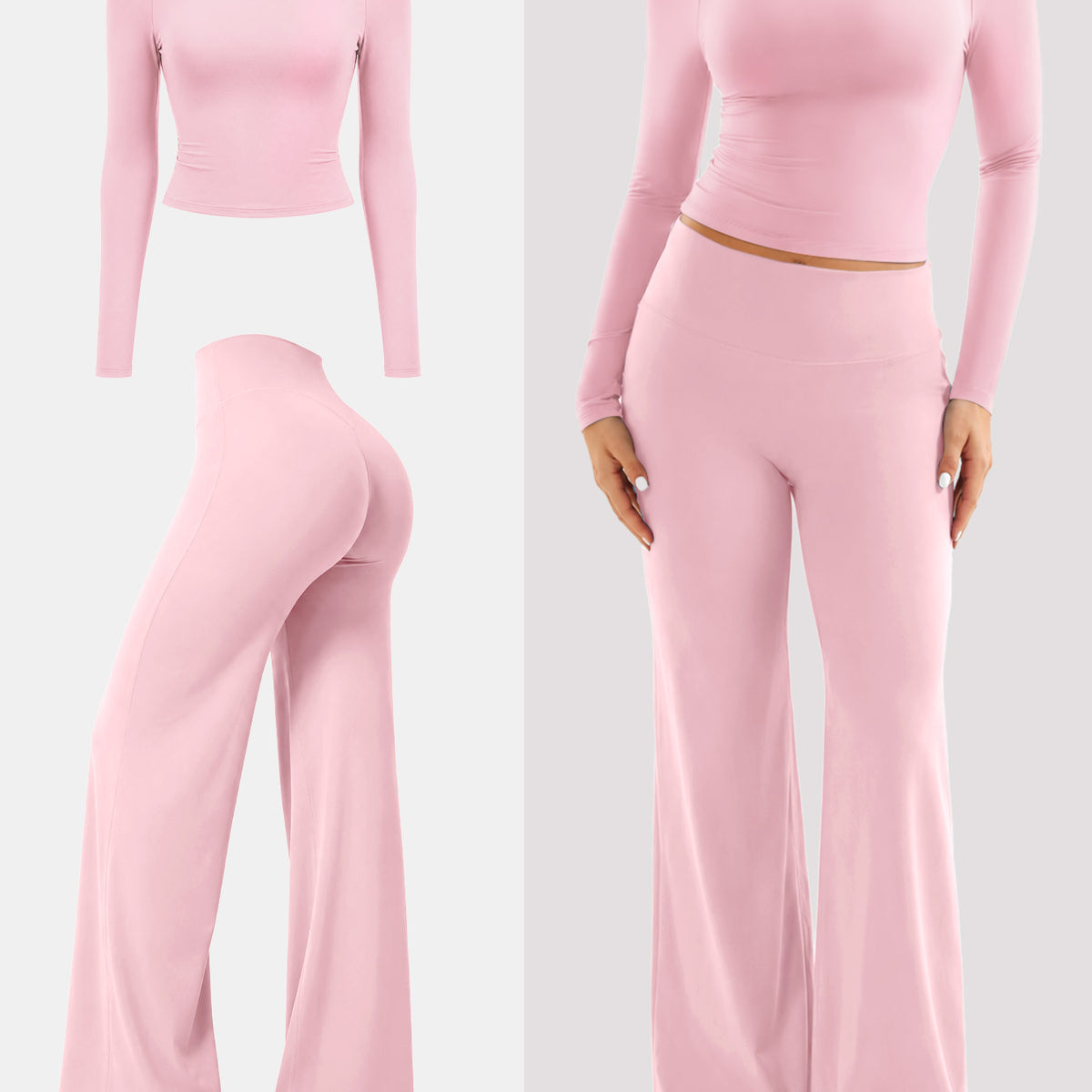 Yeoreo Ease Y2K Off-Shoulder Straight Leggings Set