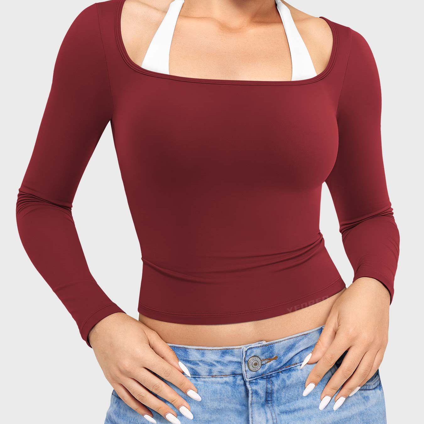 Yeoreo Arleney Square Neck Long Sleeve