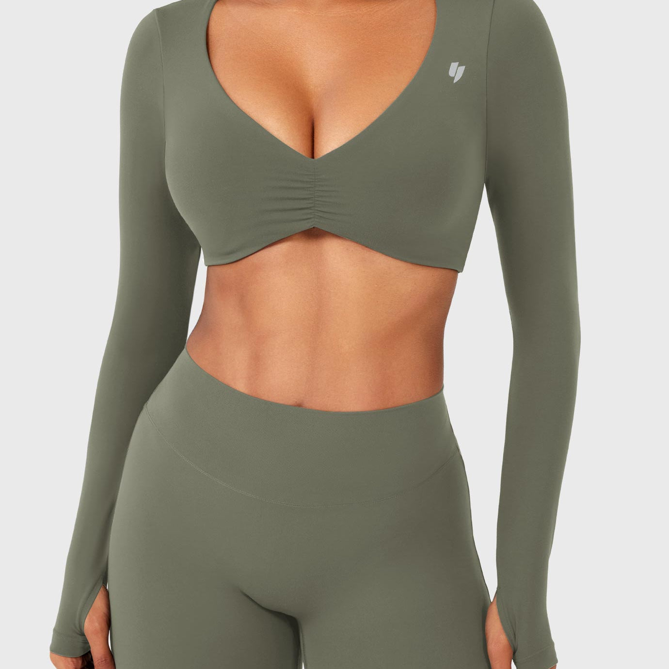 Yeoreo Agantha Ruched Long Sleeve Top