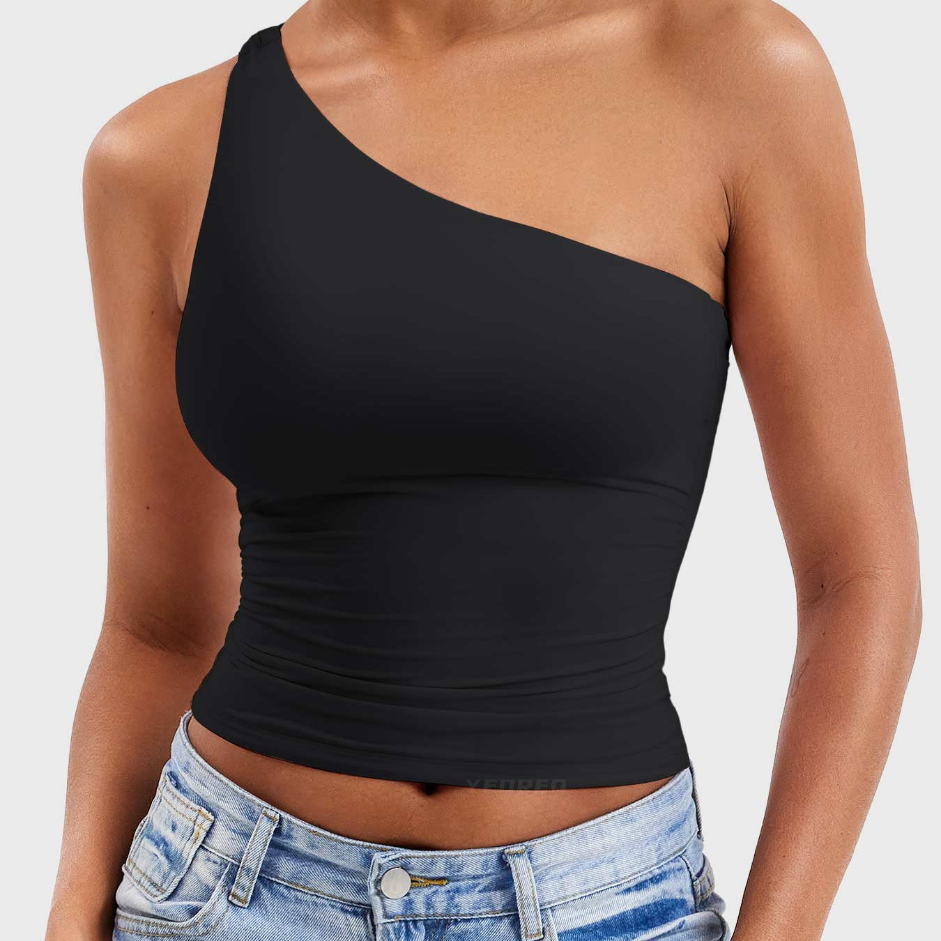 Yeoreo Fanciy One Shoulder Tank Top