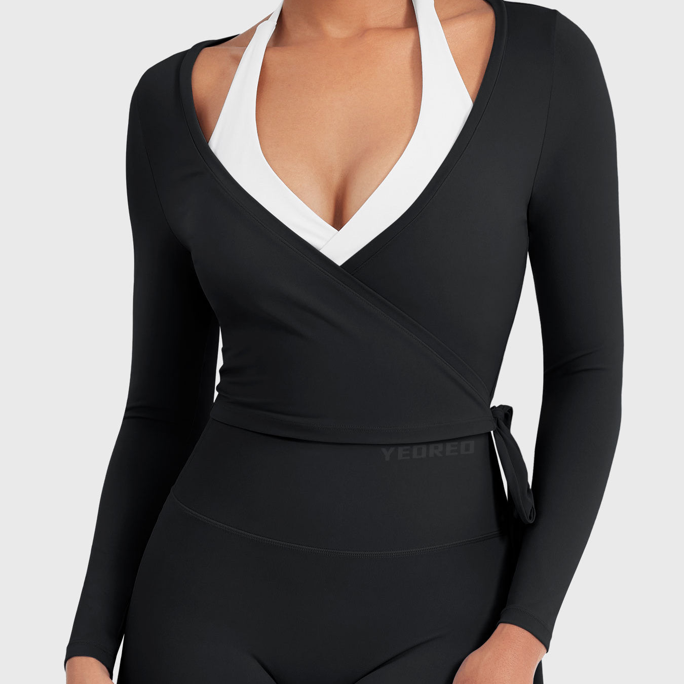 Yeoreo Michelie Long Sleeve Ballet Wrap Top