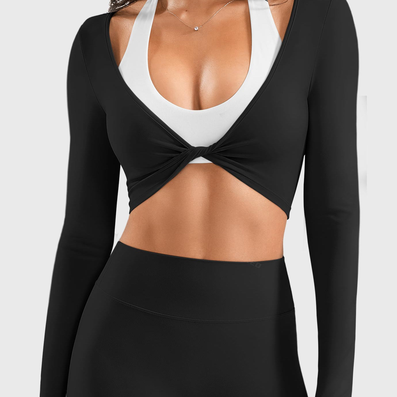Yeoreo Dalinte Twist Front Ballet Long Sleeve Top