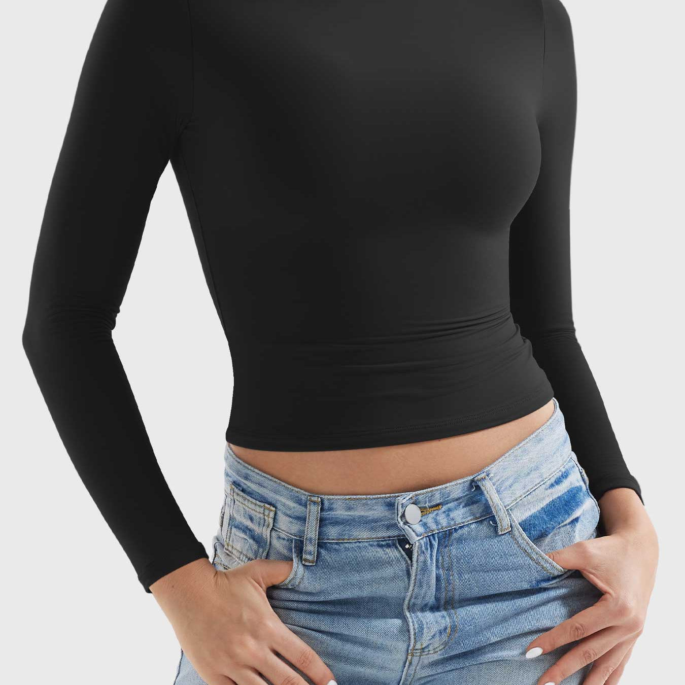 Yeoreo Sariah Turtle Neck Long Sleeves Shirts