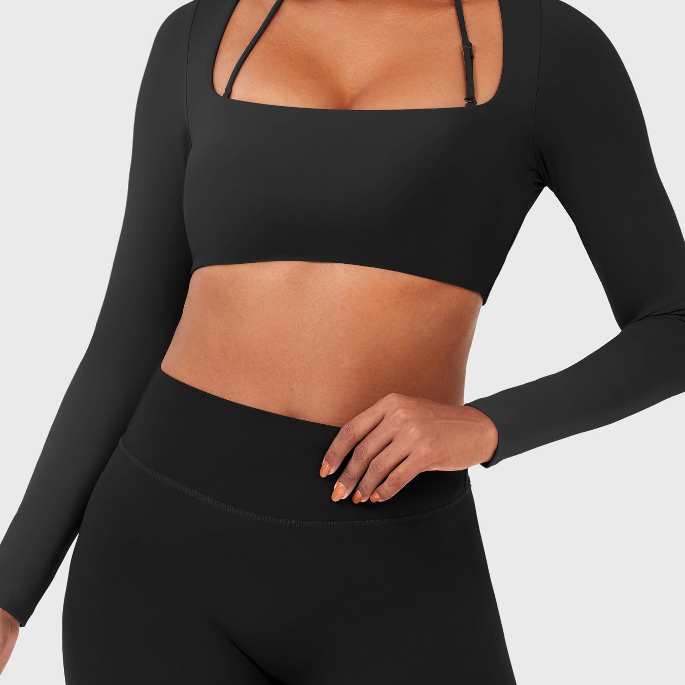 Yeoreo Violie Long Sleeve Crop Top