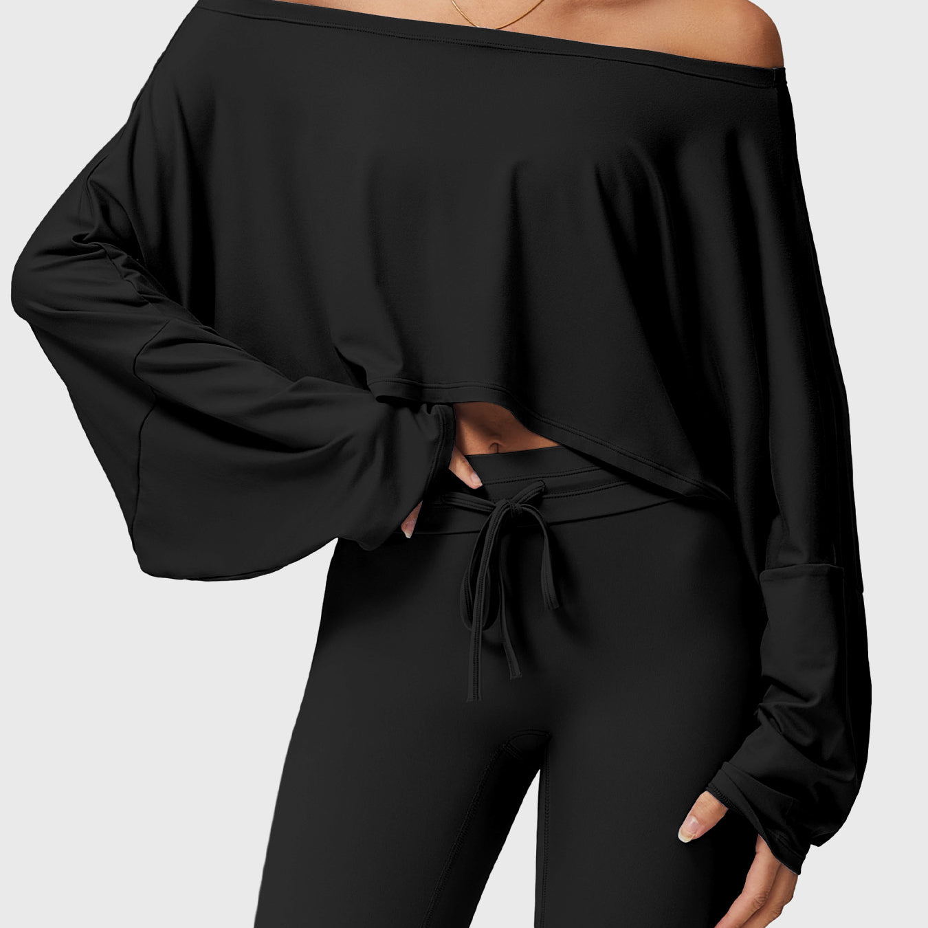Yeoreo Alison Off Shoulder Dolman Long Sleeves