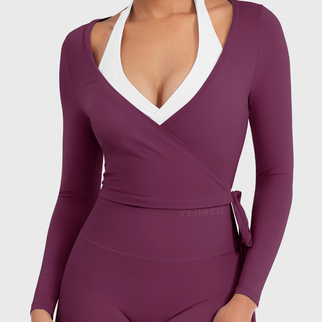 Yeoreo Michelie Long Sleeve Ballet Wrap Top