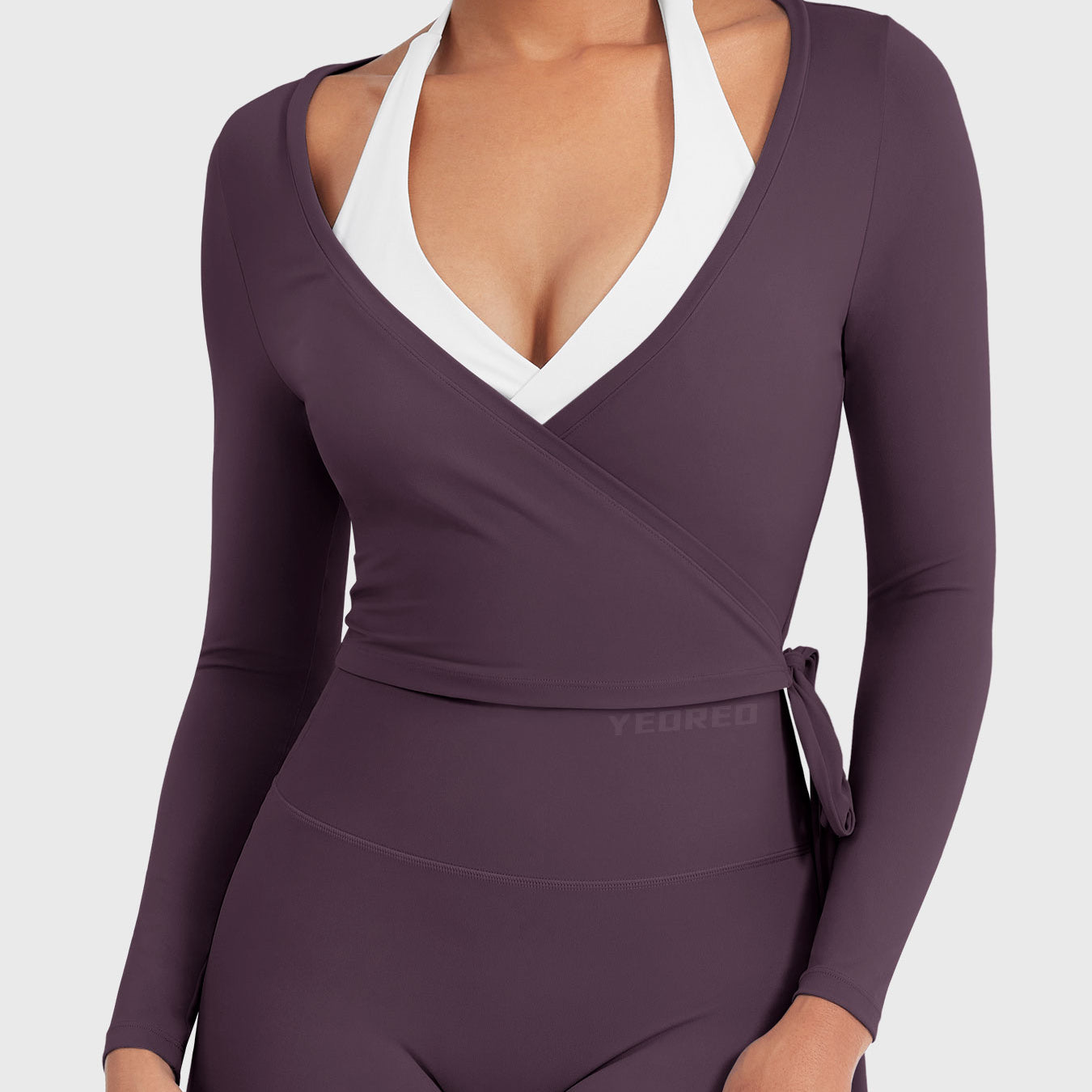 Yeoreo Michelie Long Sleeve Ballet Wrap Top