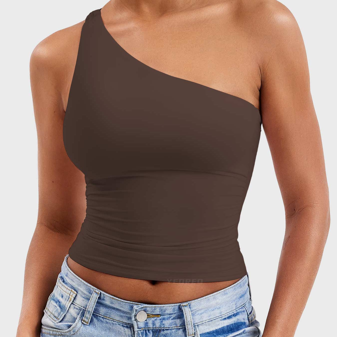 Yeoreo Fanciy One Shoulder Tank Top