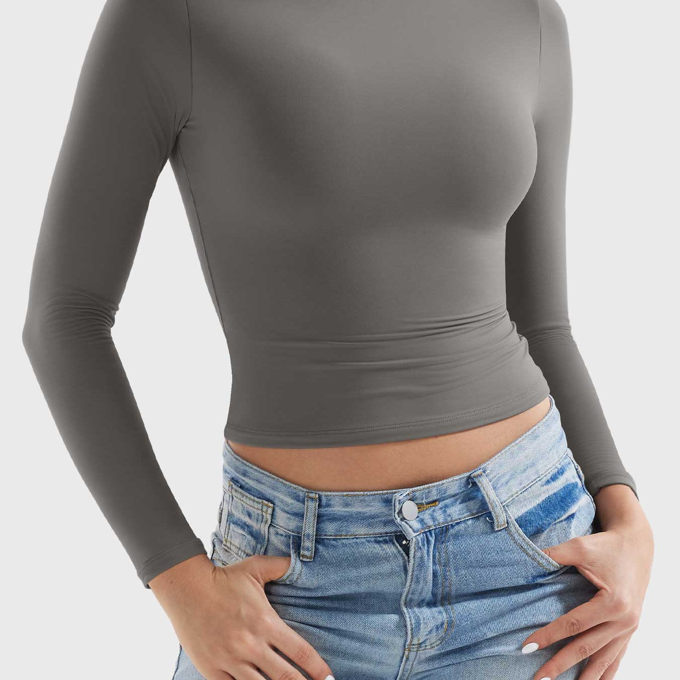 Yeoreo Sariah Turtle Neck Long Sleeves Shirts