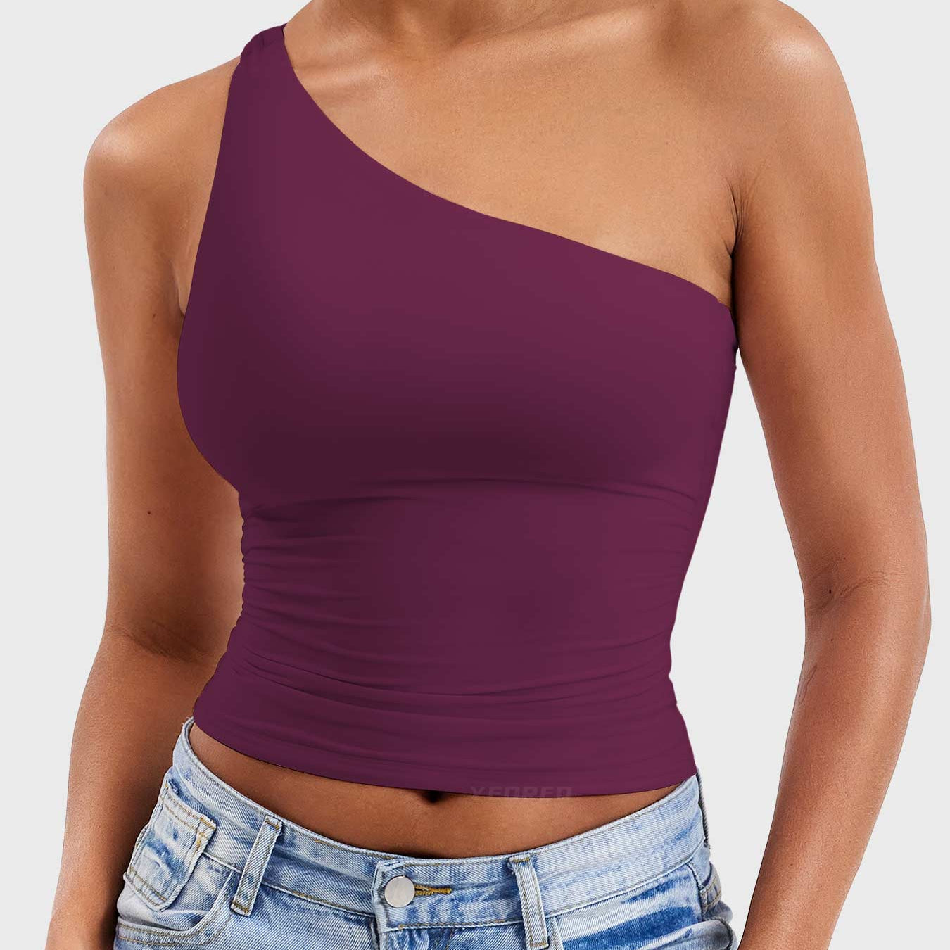Yeoreo Fanciy One Shoulder Tank Top