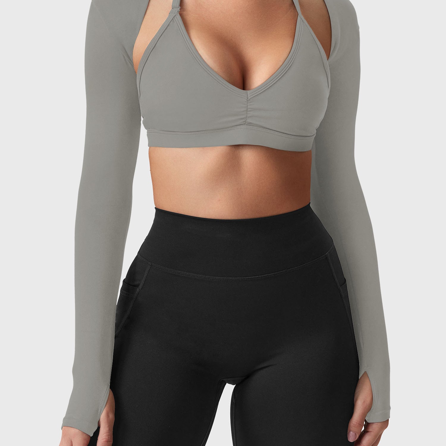 Yeoreo Mini Long Sleeve Bolero Shrug