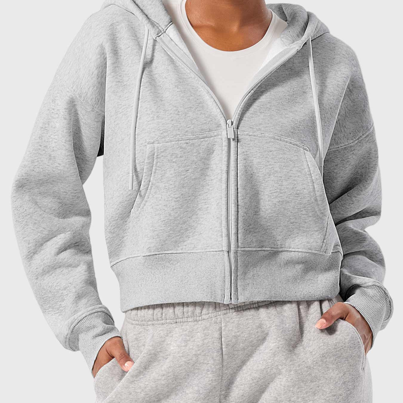 Yeoreo Katrine Zip Up Fleece Hoodies