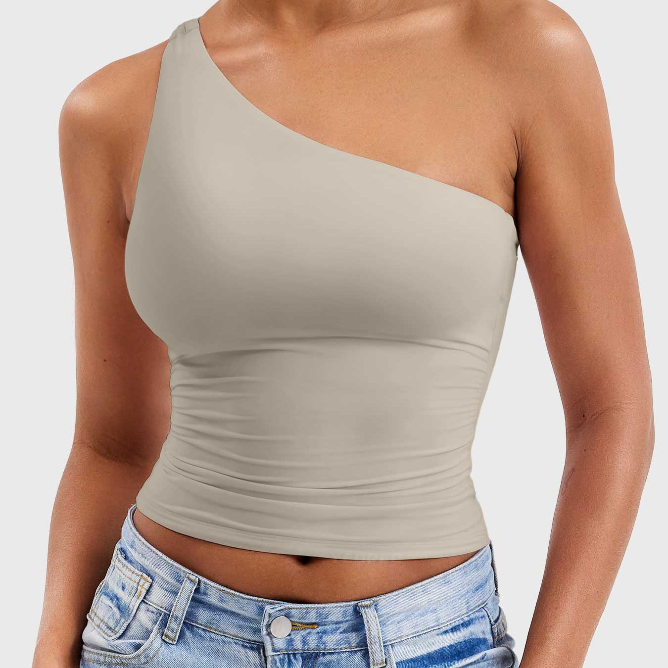 Yeoreo Fanciy One Shoulder Tank Top