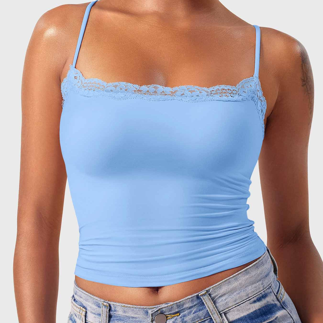 Yeoreo Annabely Square Neck Lace Tank