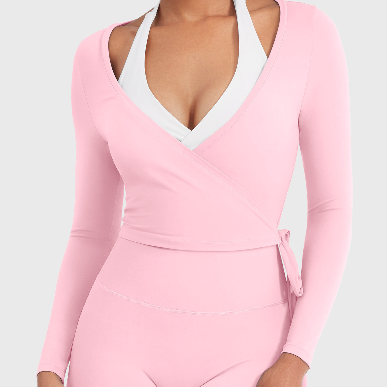 Yeoreo Michelie Long Sleeve Ballet Wrap Top