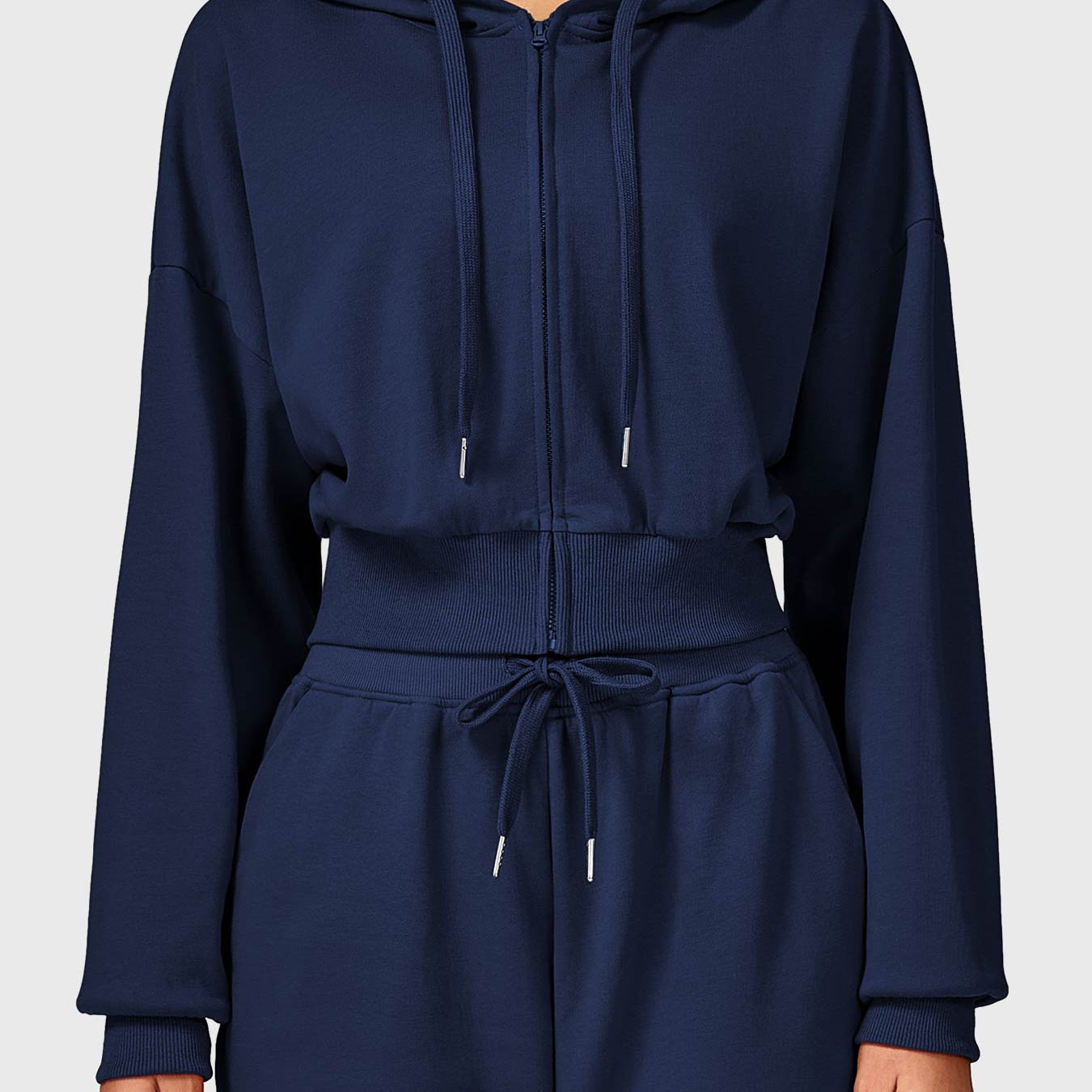 Yeoreo Sabrina Cropped Zip Hoodies