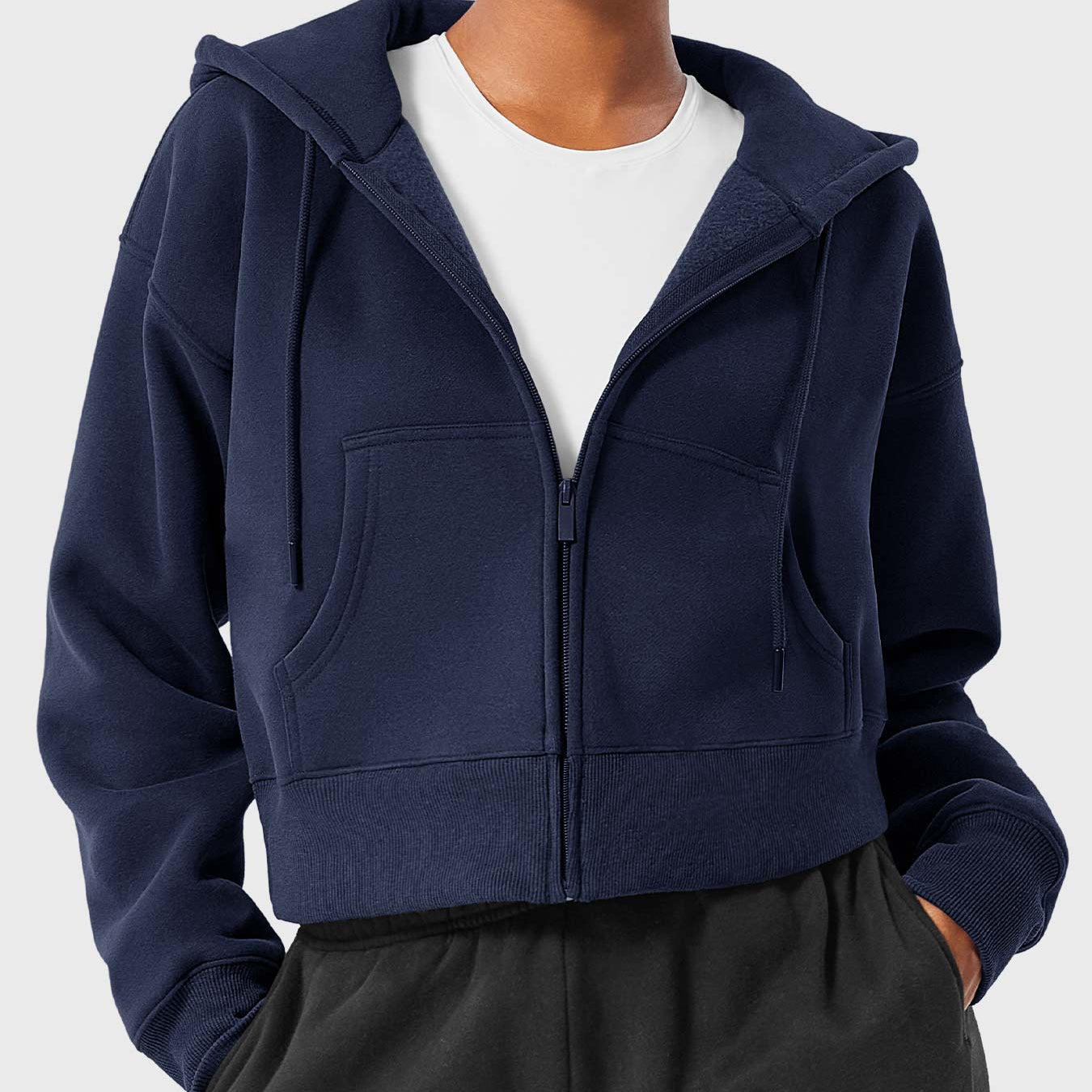 Yeoreo Katrine Zip Up Fleece Hoodies
