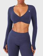 Yeoreo Agantha Ruched Long Sleeve Top