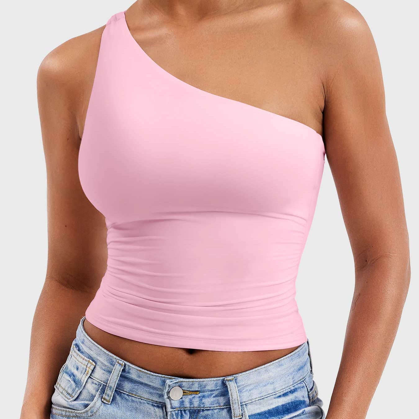 Yeoreo Fanciy One Shoulder Tank Top