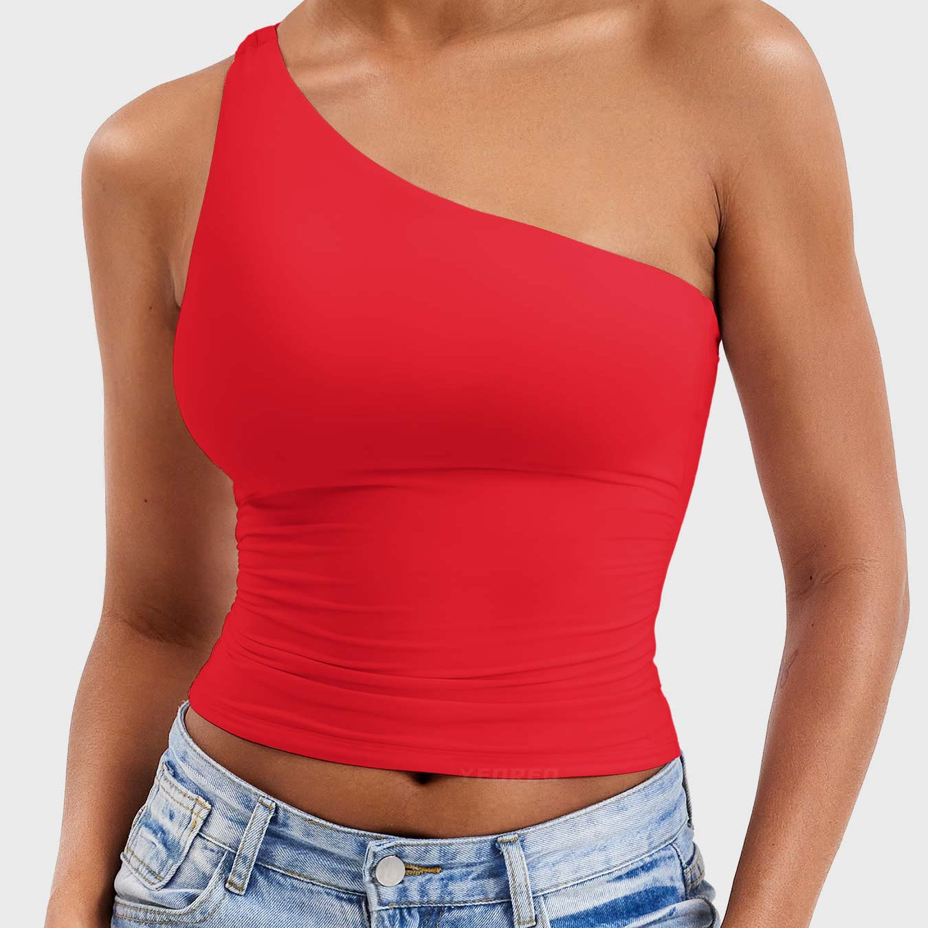 Yeoreo Fanciy One Shoulder Tank Top