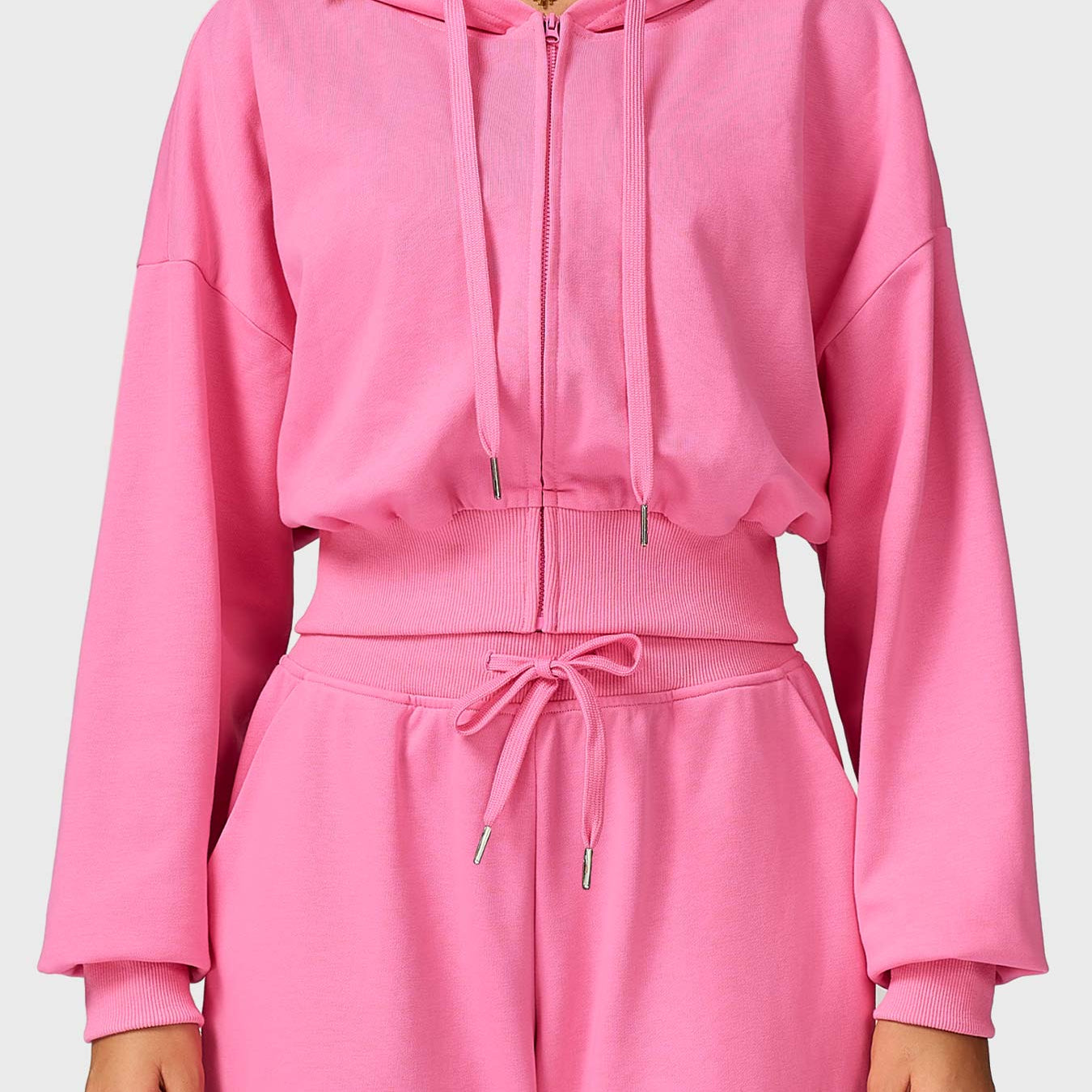 Yeoreo Sabrina Cropped Zip Hoodies