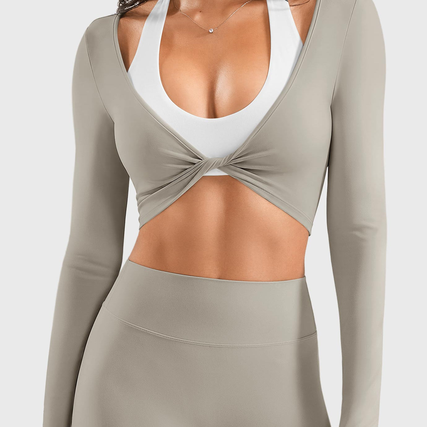 Yeoreo Dalinte Twist Front Ballet Long Sleeve Top