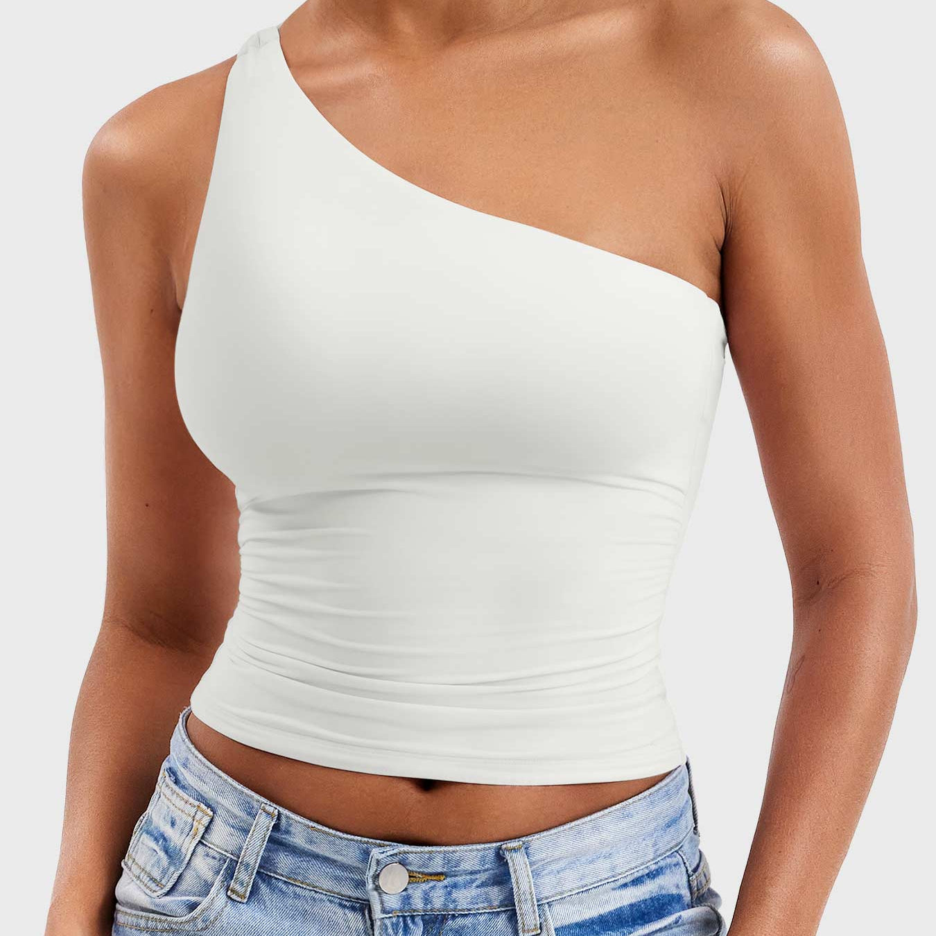 Yeoreo Fanciy One Shoulder Tank Top