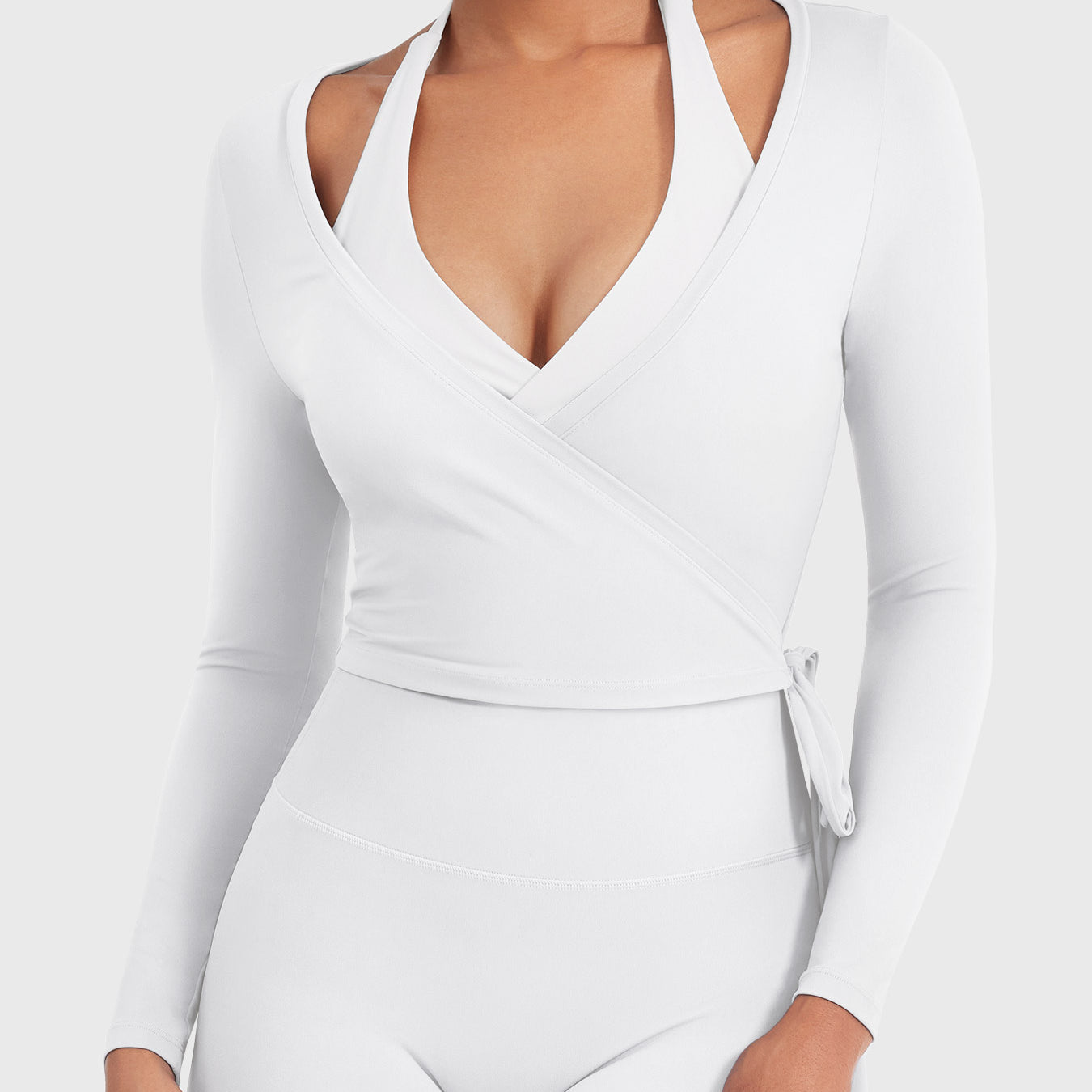 Yeoreo Michelie Long Sleeve Ballet Wrap Top